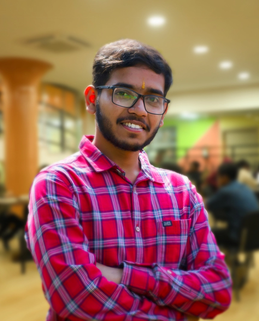 Student in Library